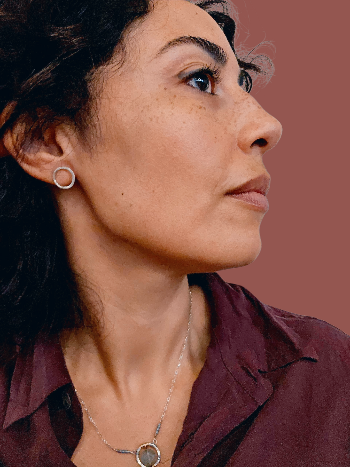 Geometric Circle Studs