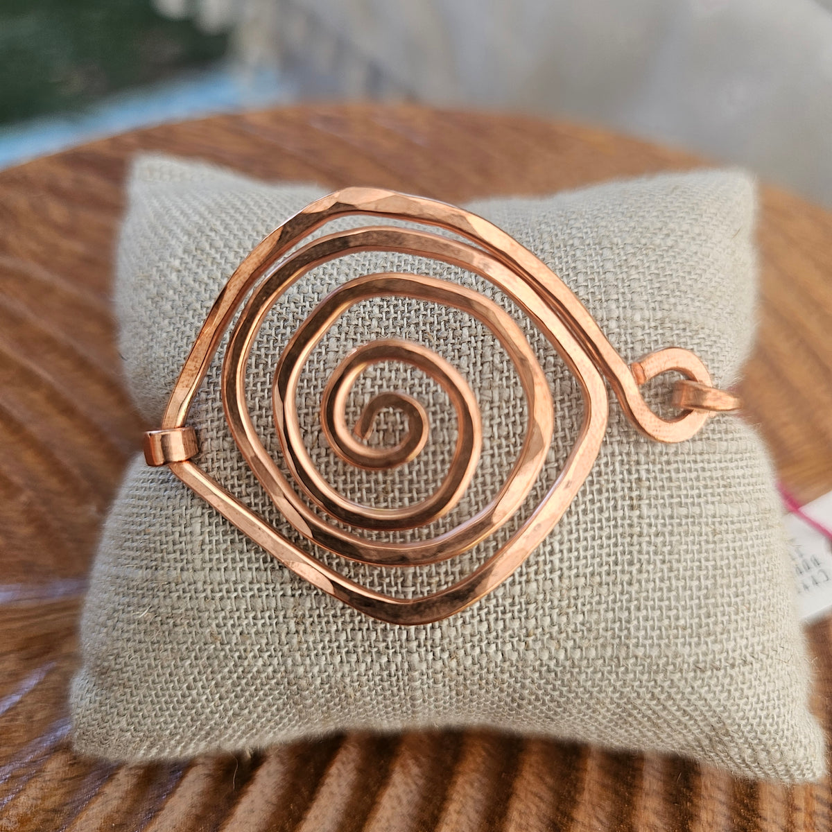 Spiral Copper Hook Latch Bracelet