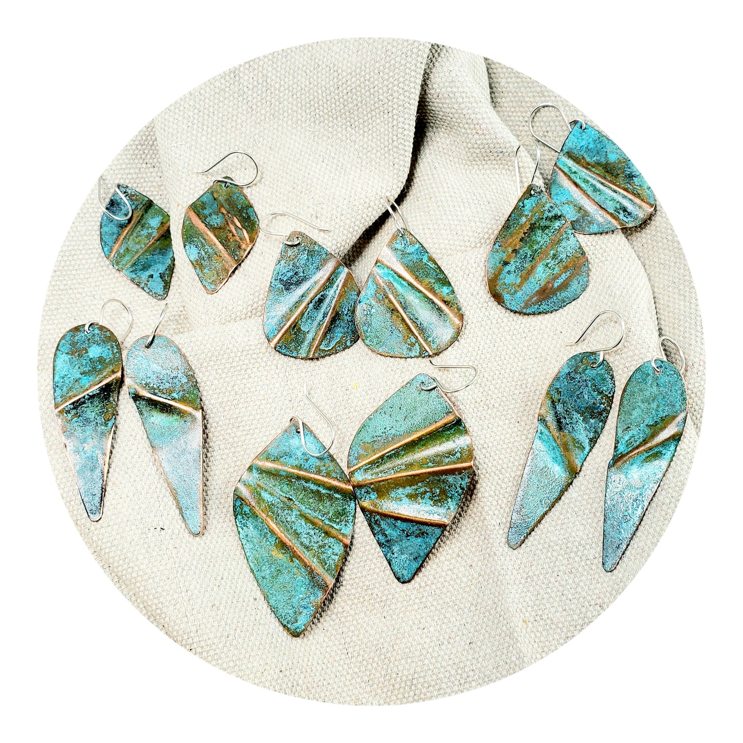 Ocean Treasure Green Patina (Copper Highlights)