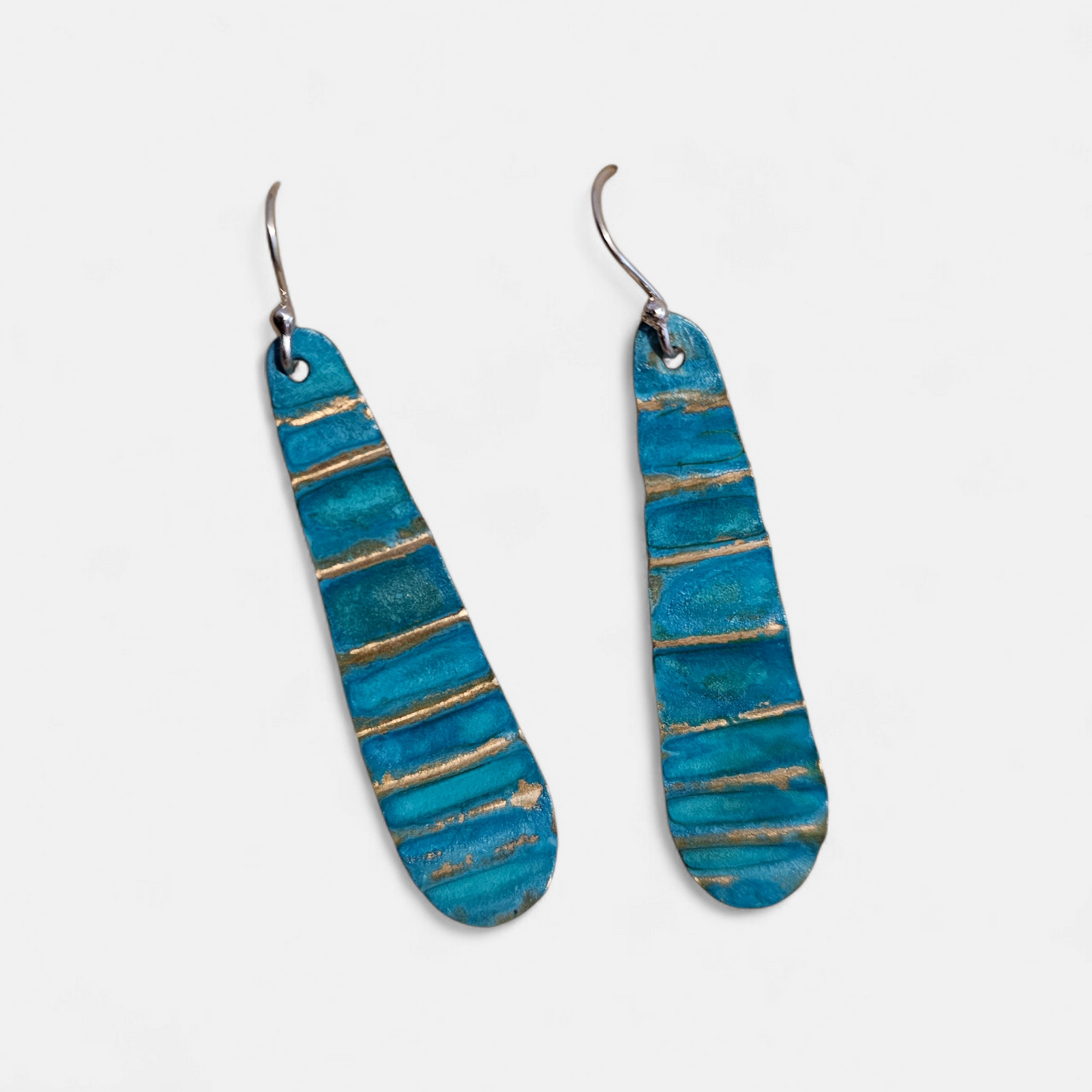 Ocean Treasure Patina Earrings | Brass
