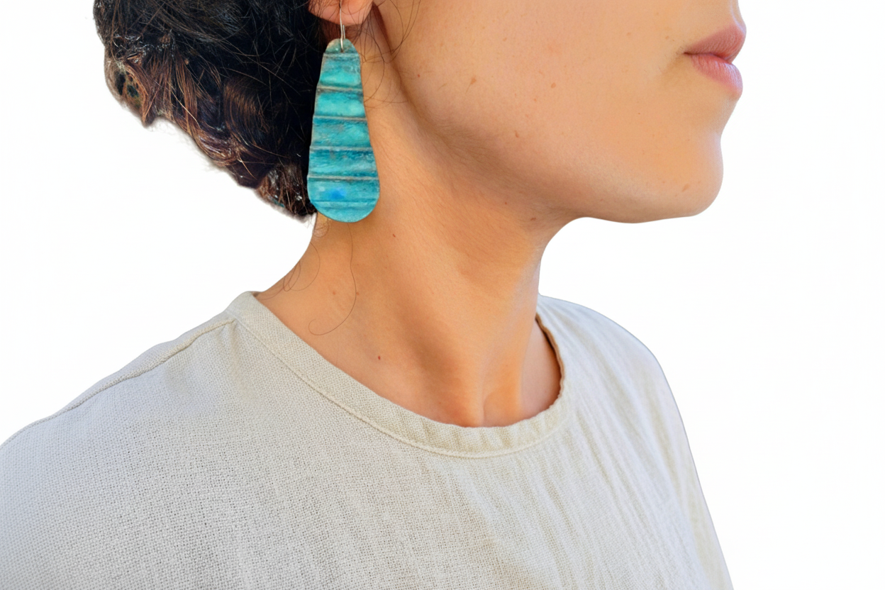 Ocean Treasure Patina Earrings | Copper