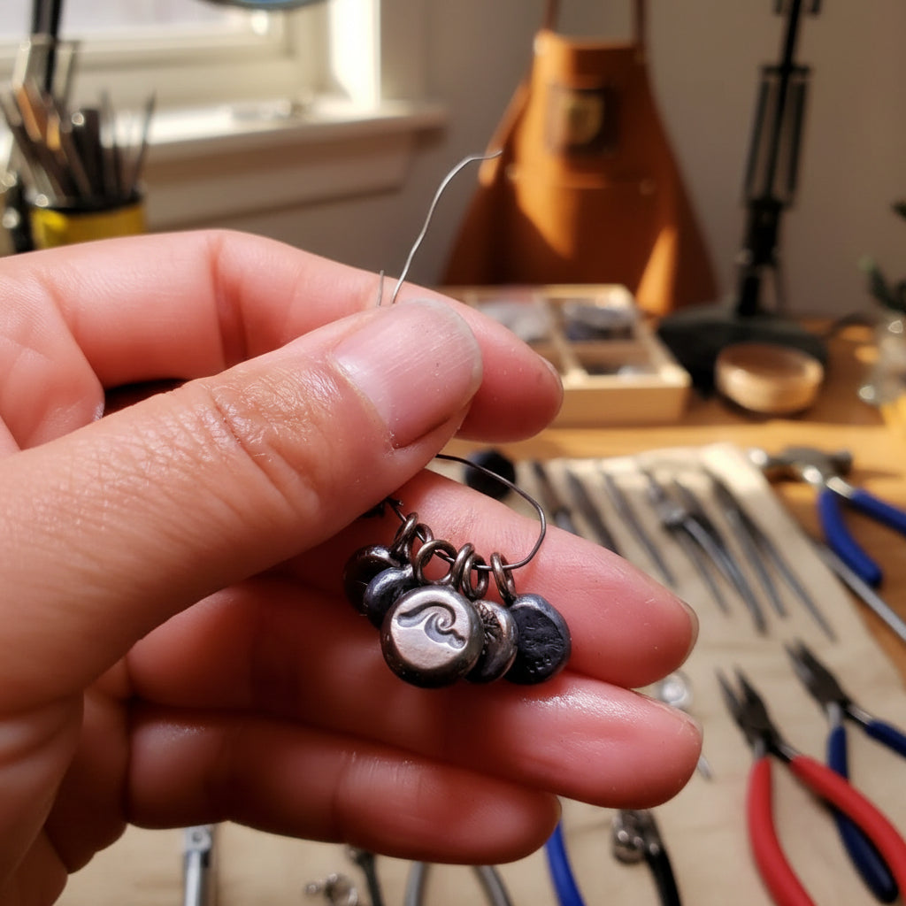 Sterling Silver Pebble Pendant Necklace