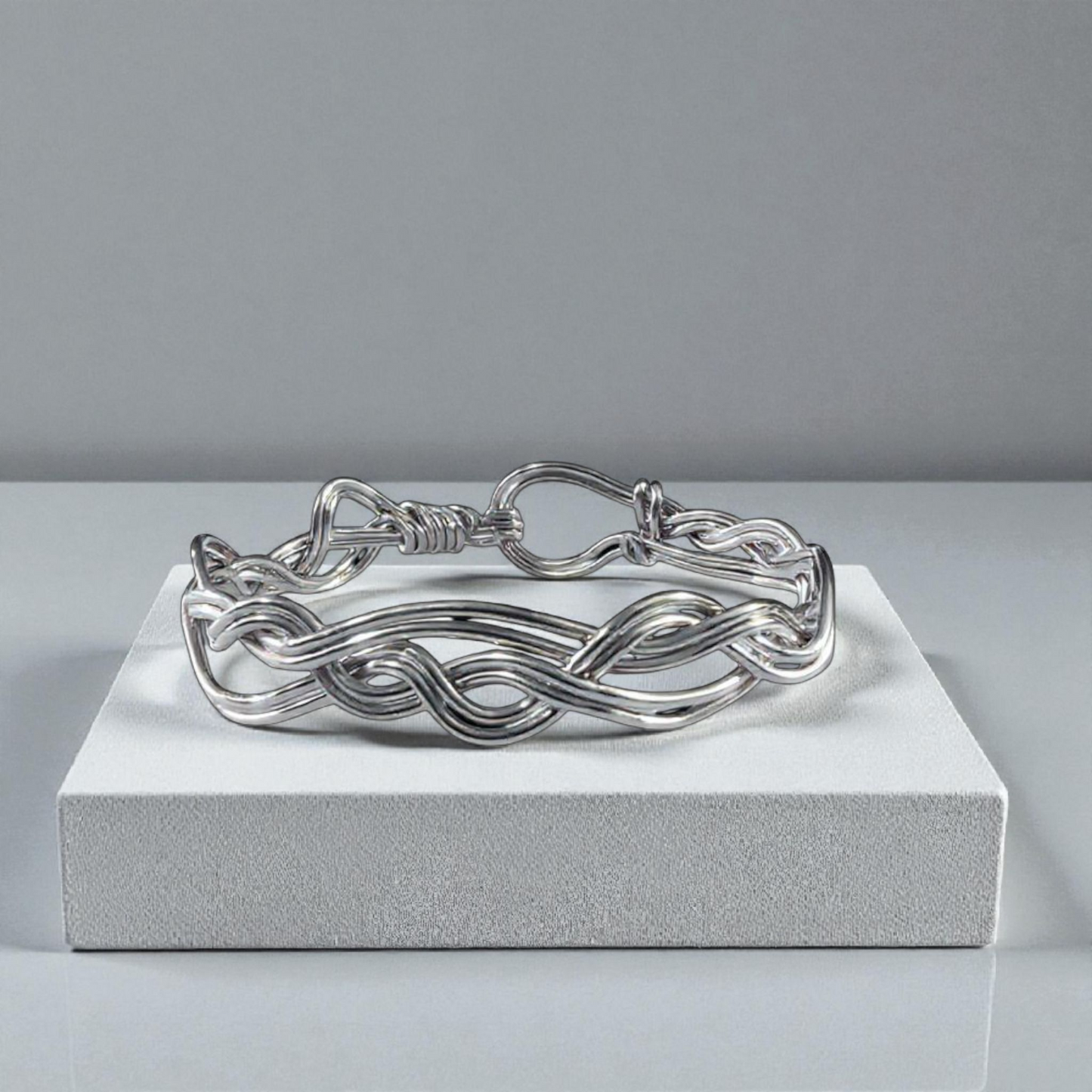 Tidal Weave Handwoven Bracelet | Sterling Silver