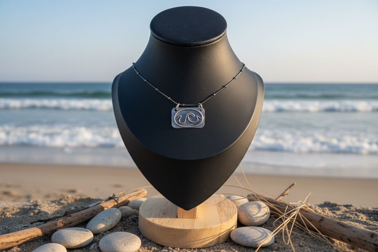 High Seas Crested Wave Sterling Silver Necklace