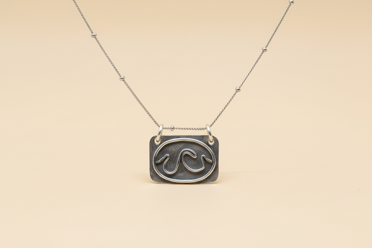 High Seas Crested Wave Sterling Silver Necklace