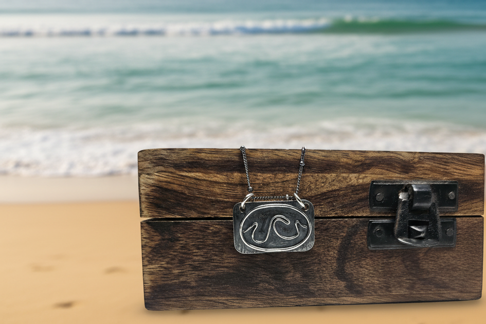 High Seas Crested Wave Sterling Silver Necklace