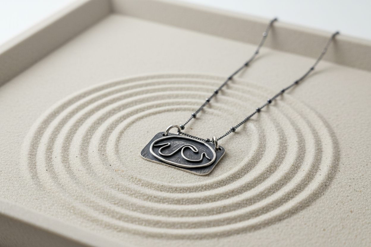 High Seas Crested Wave Sterling Silver Necklace
