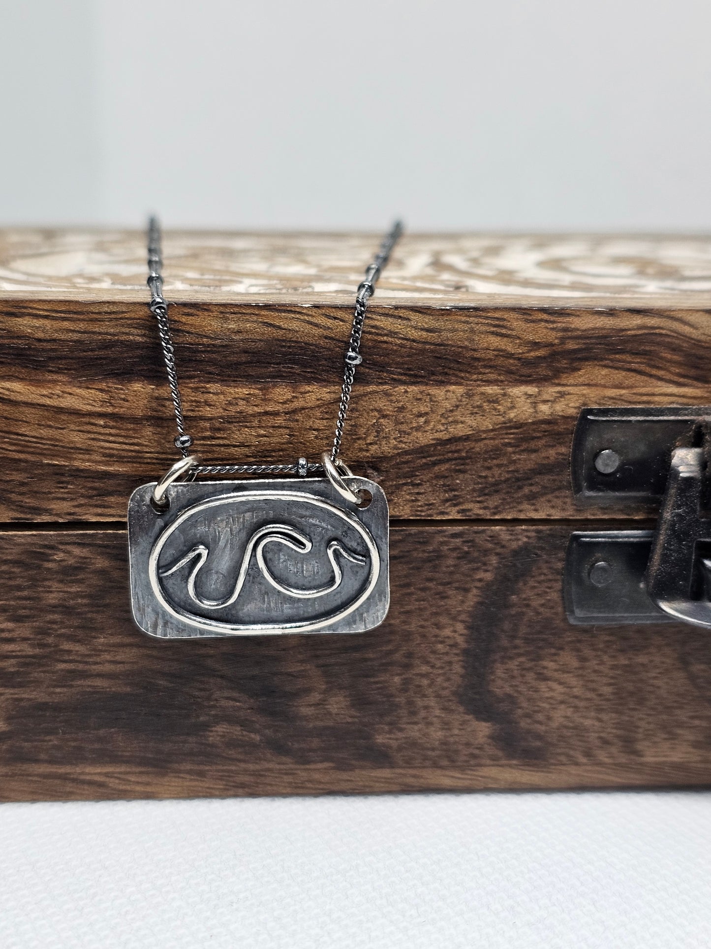 High Seas Crested Wave Sterling Silver Necklace