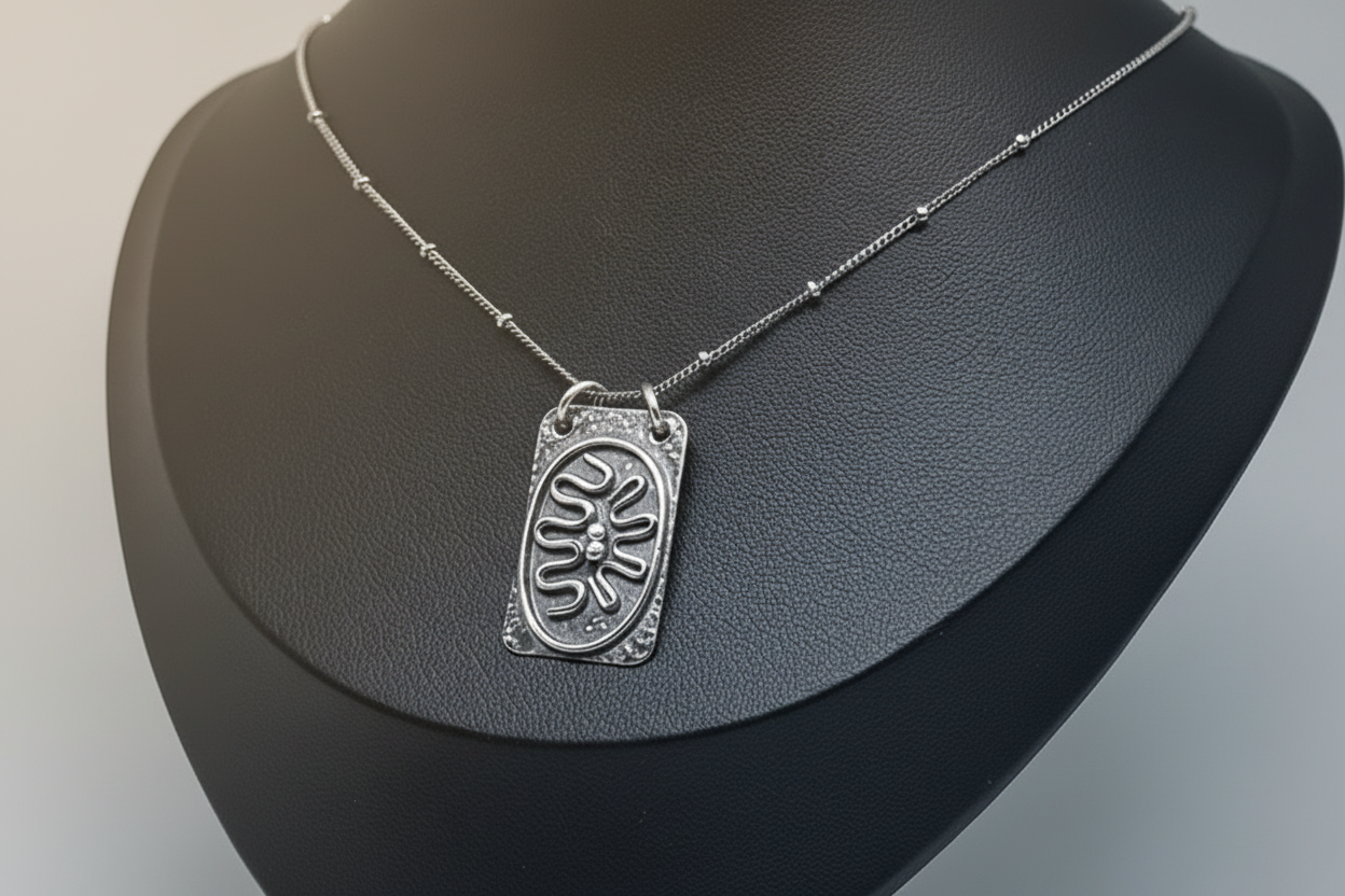 On a Cellular Level Sterling Silver Necklace