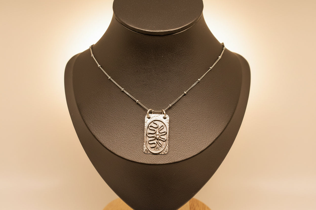 On a Cellular Level Sterling Silver Necklace