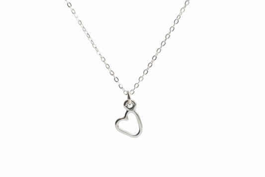 Sweetheart Sterling Silver Charm Necklace