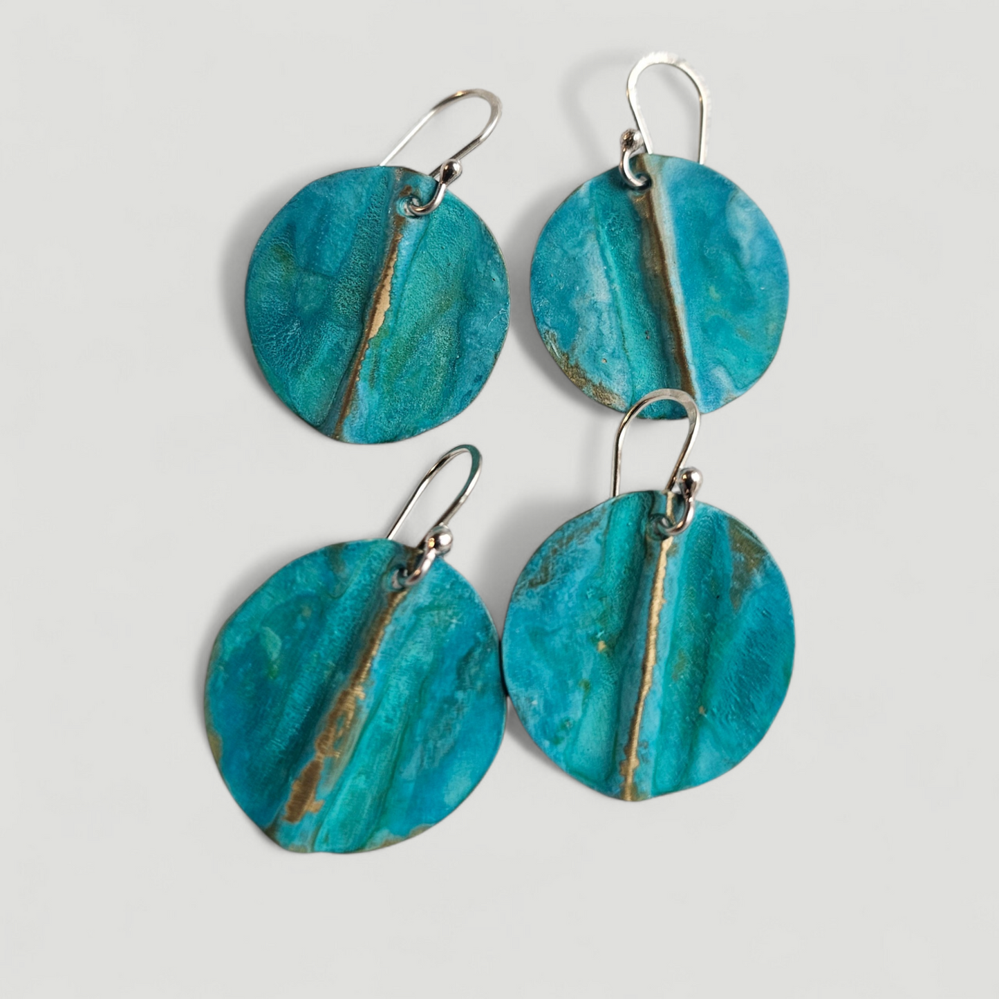 Equinox Patina Circle Earrings