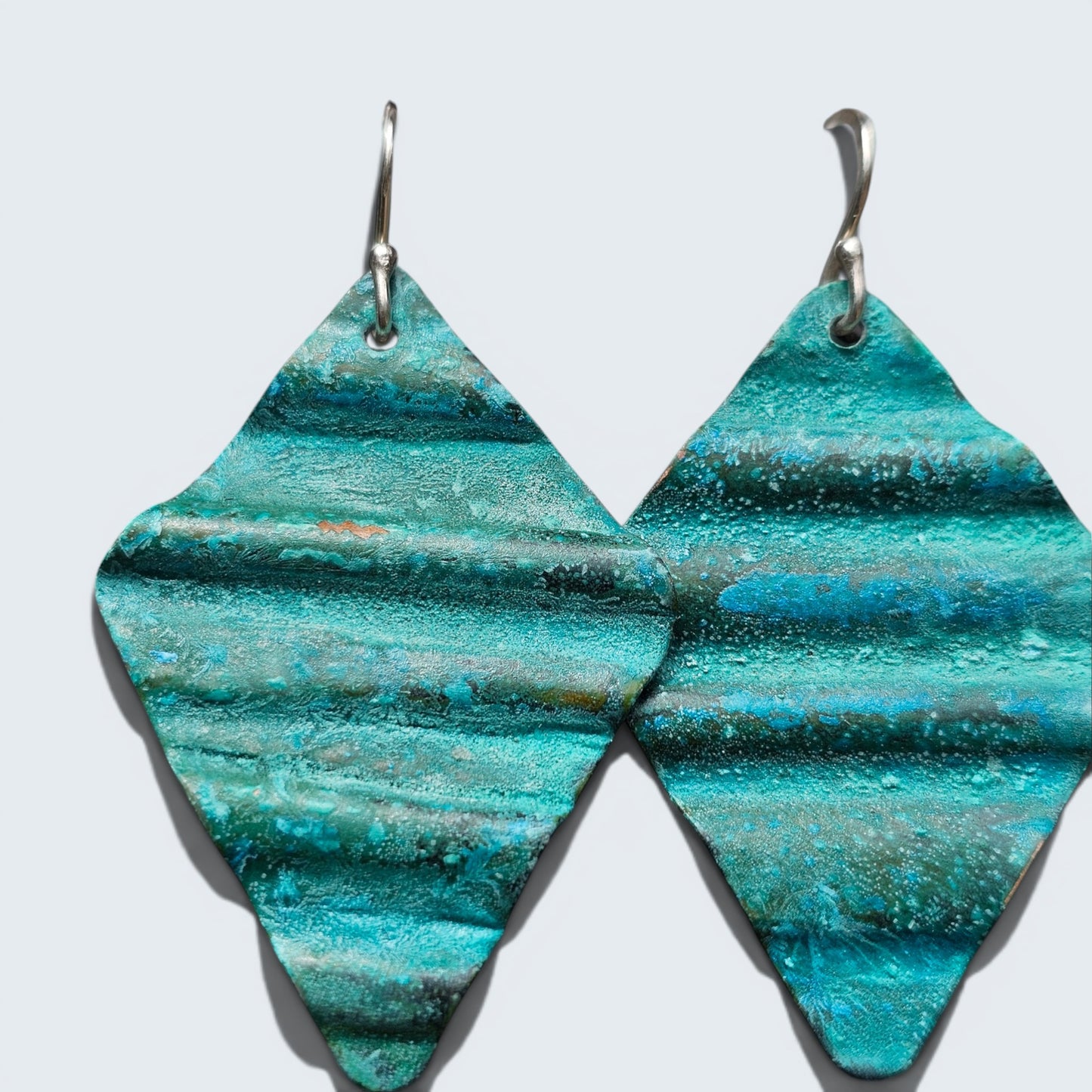 Ocean Treasure Patina Earrings | Copper