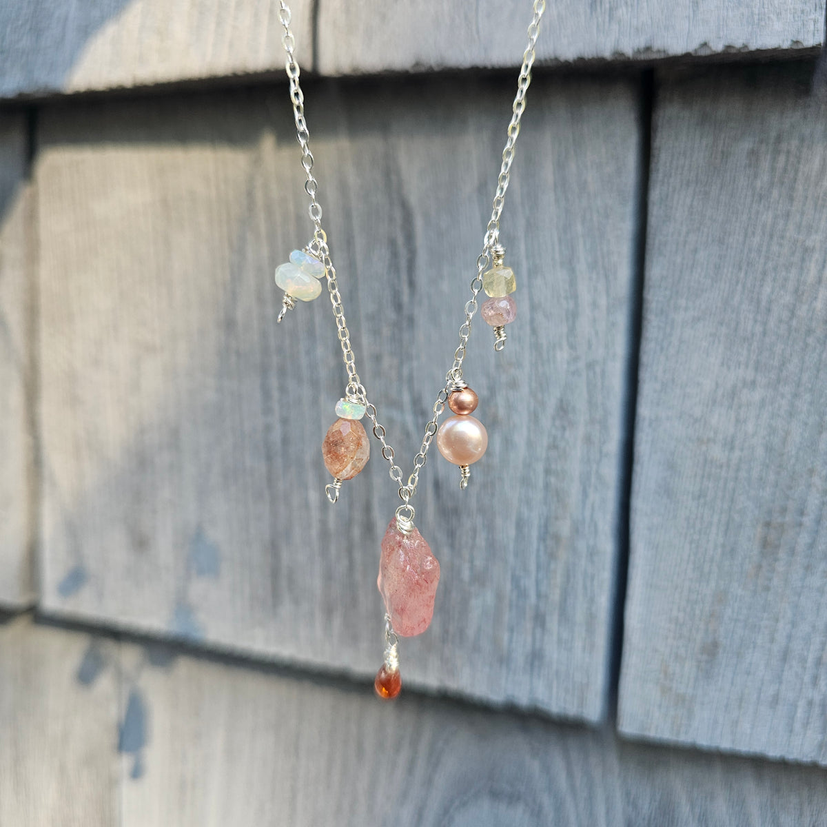 Sunstone & Rose Palette & Harmony Necklace