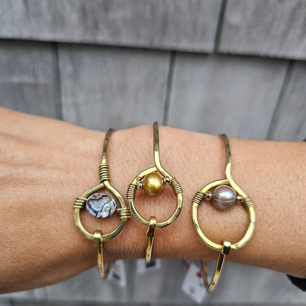 The Eclipse Brass Gemstone Bracelet
