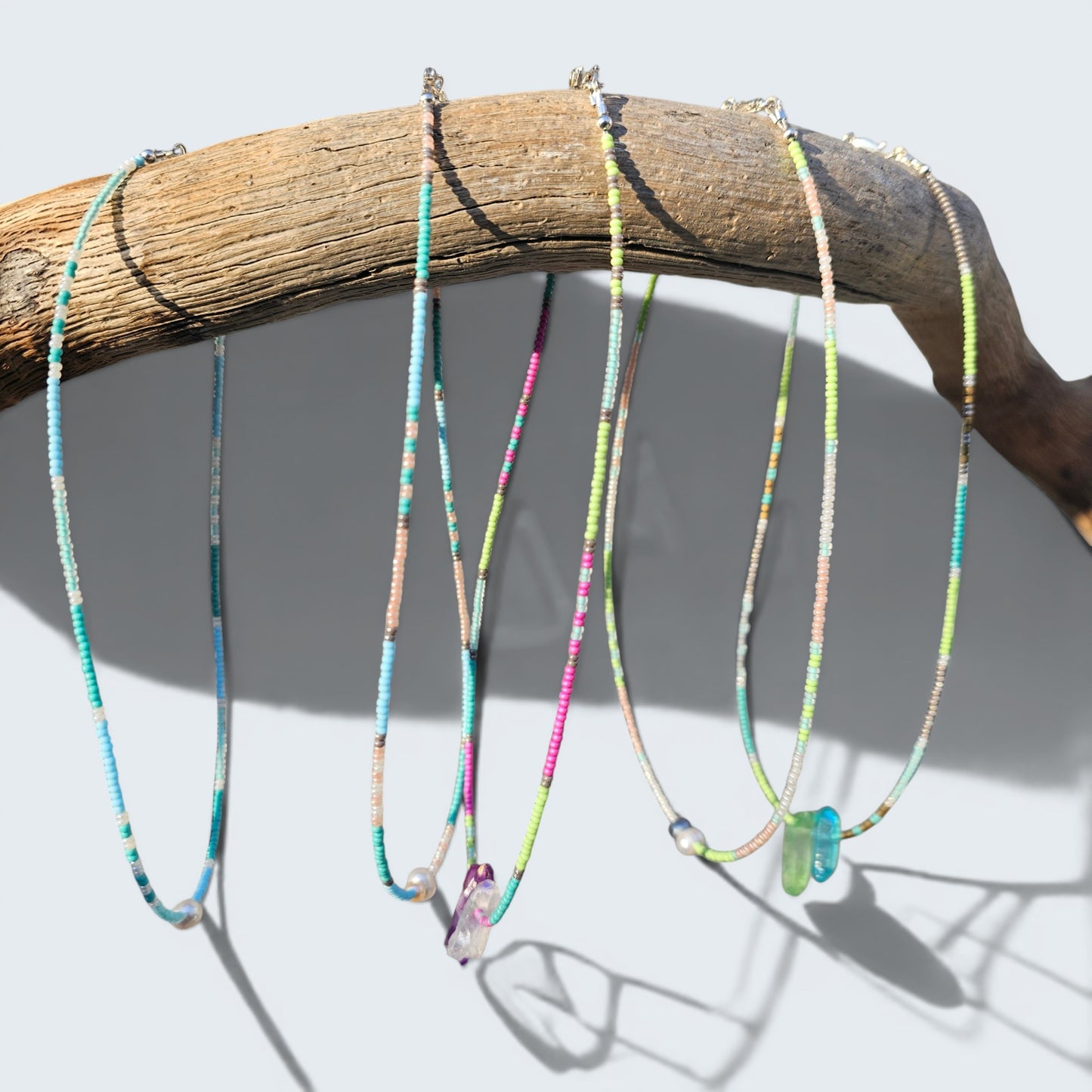 Beach Beauty Seed Bead Layering Necklace