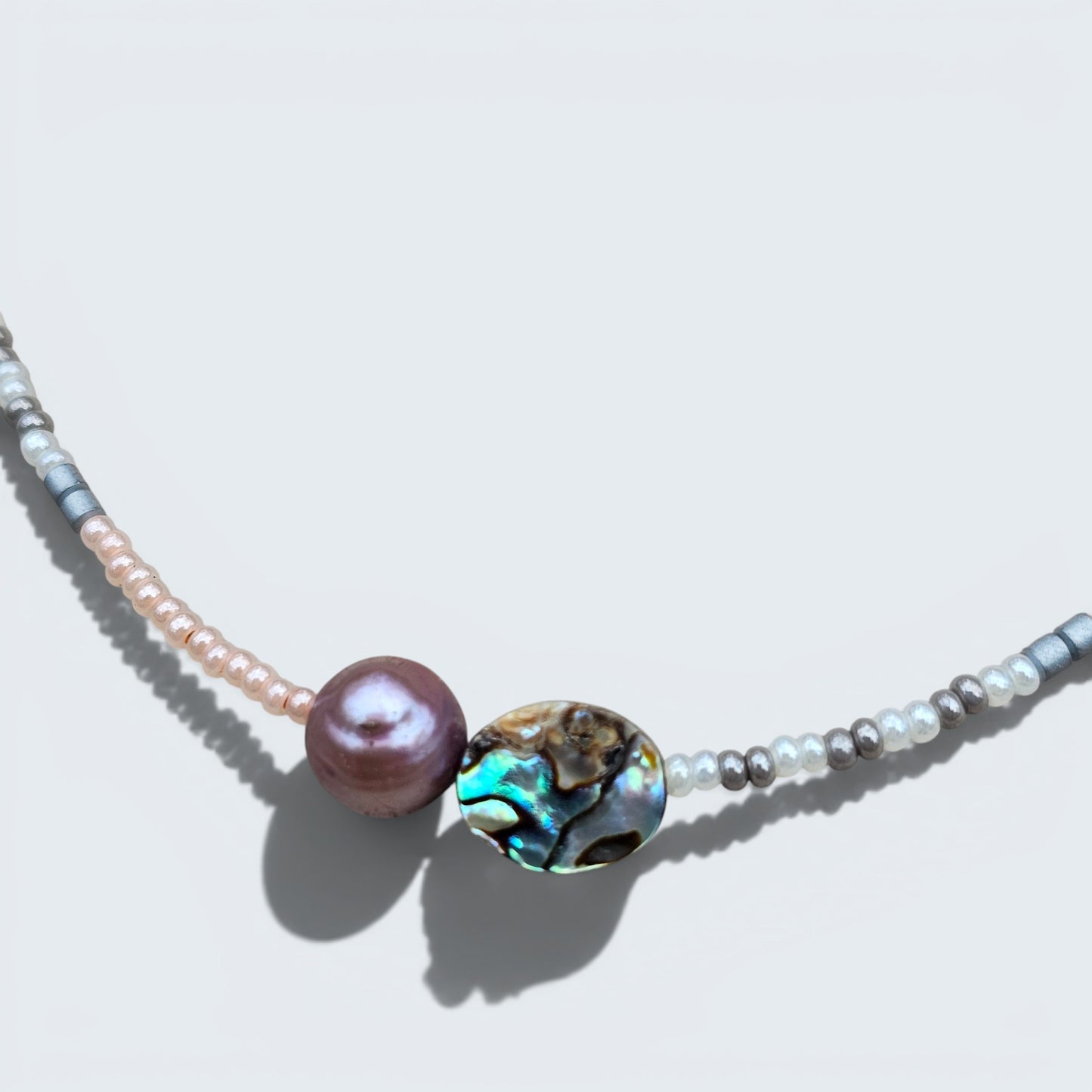 Beach Beauty Seed Bead Layering Necklace