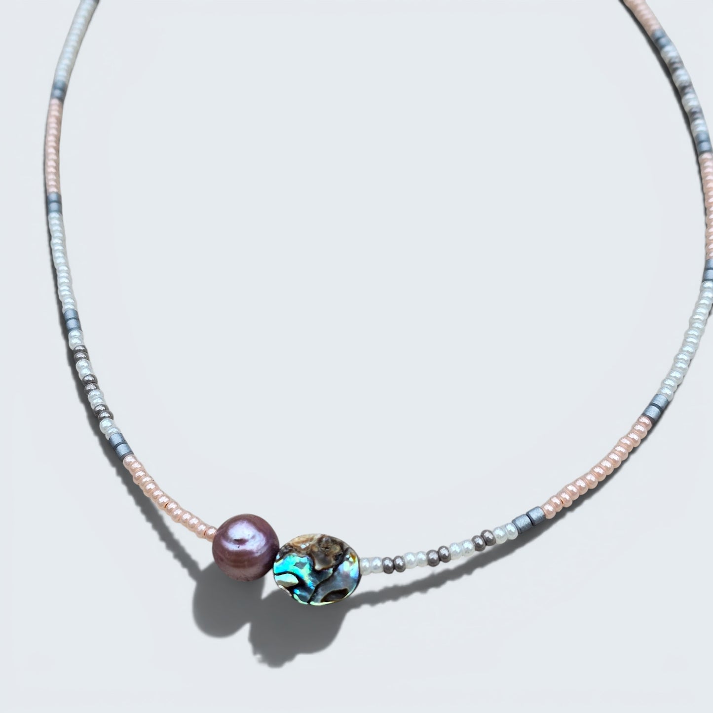 Beach Beauty Seed Bead Layering Necklace