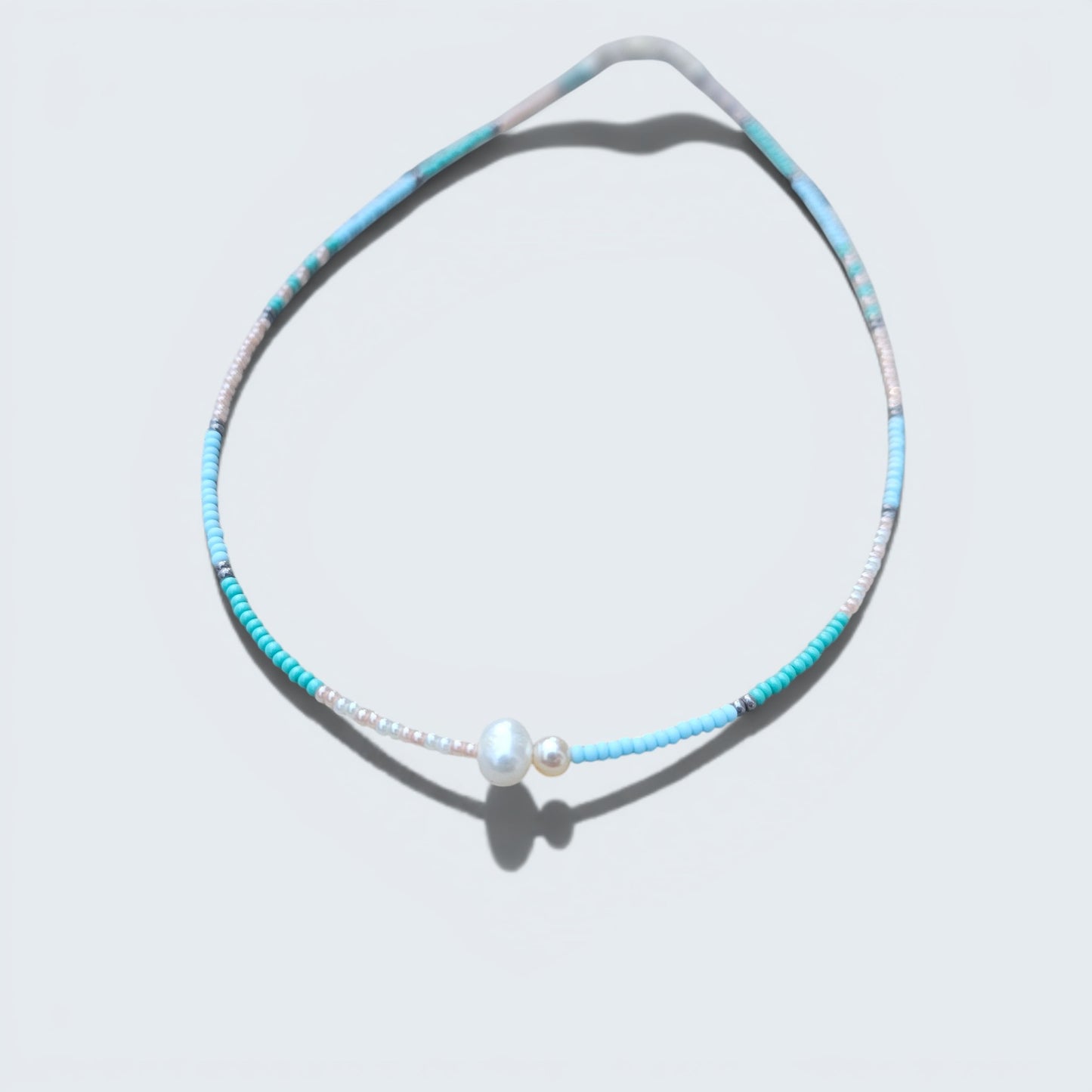 Beach Beauty Seed Bead Layering Necklace