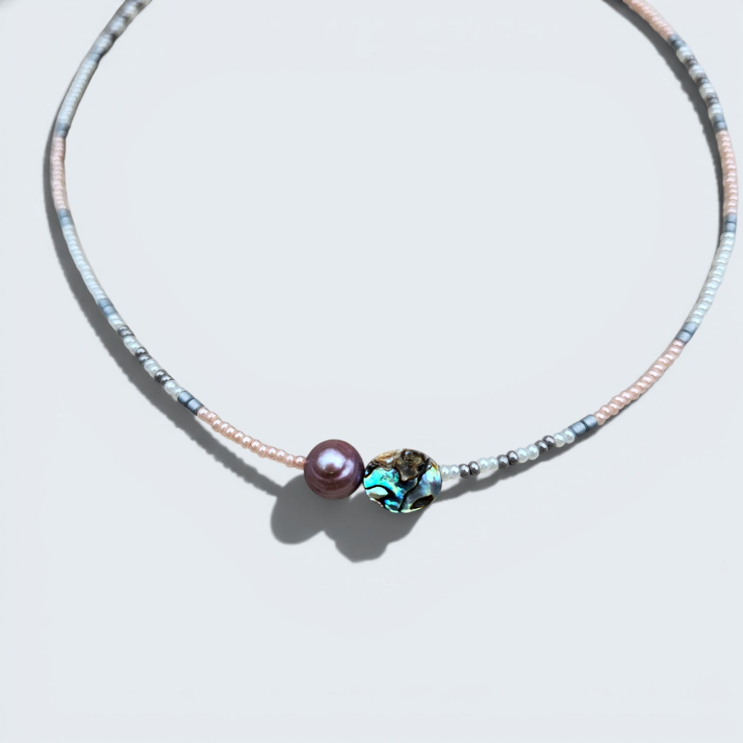 Beach Beauty Seed Bead Layering Necklace
