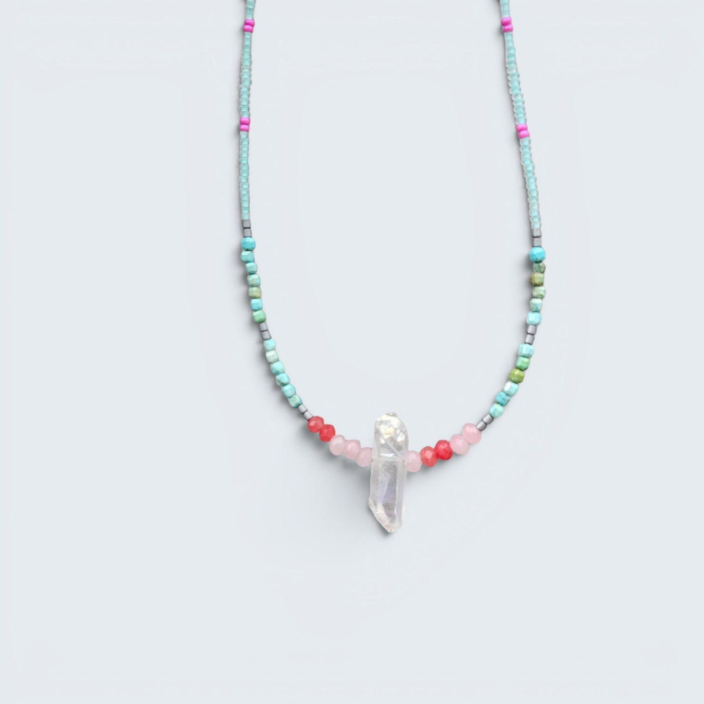 Beach Beauty Seed Bead Layering Necklace