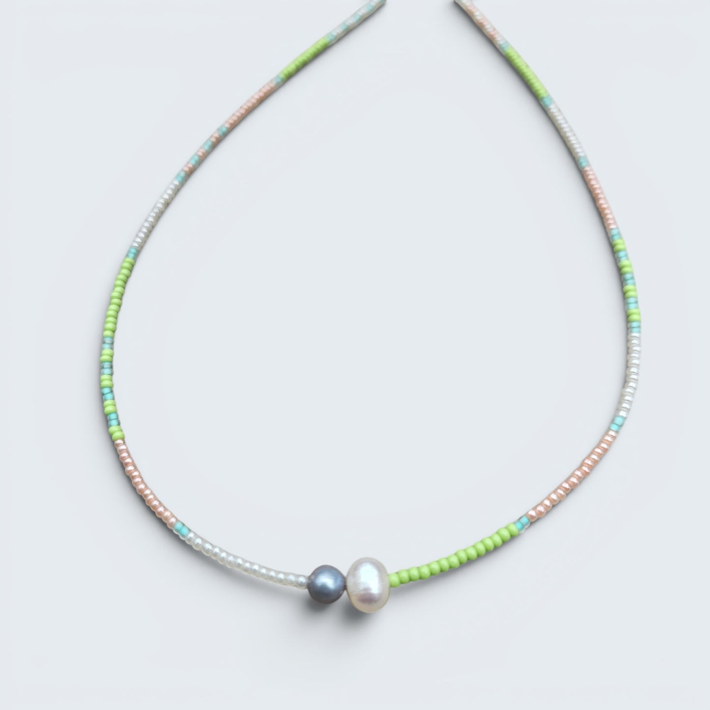 Beach Beauty Seed Bead Layering Necklace