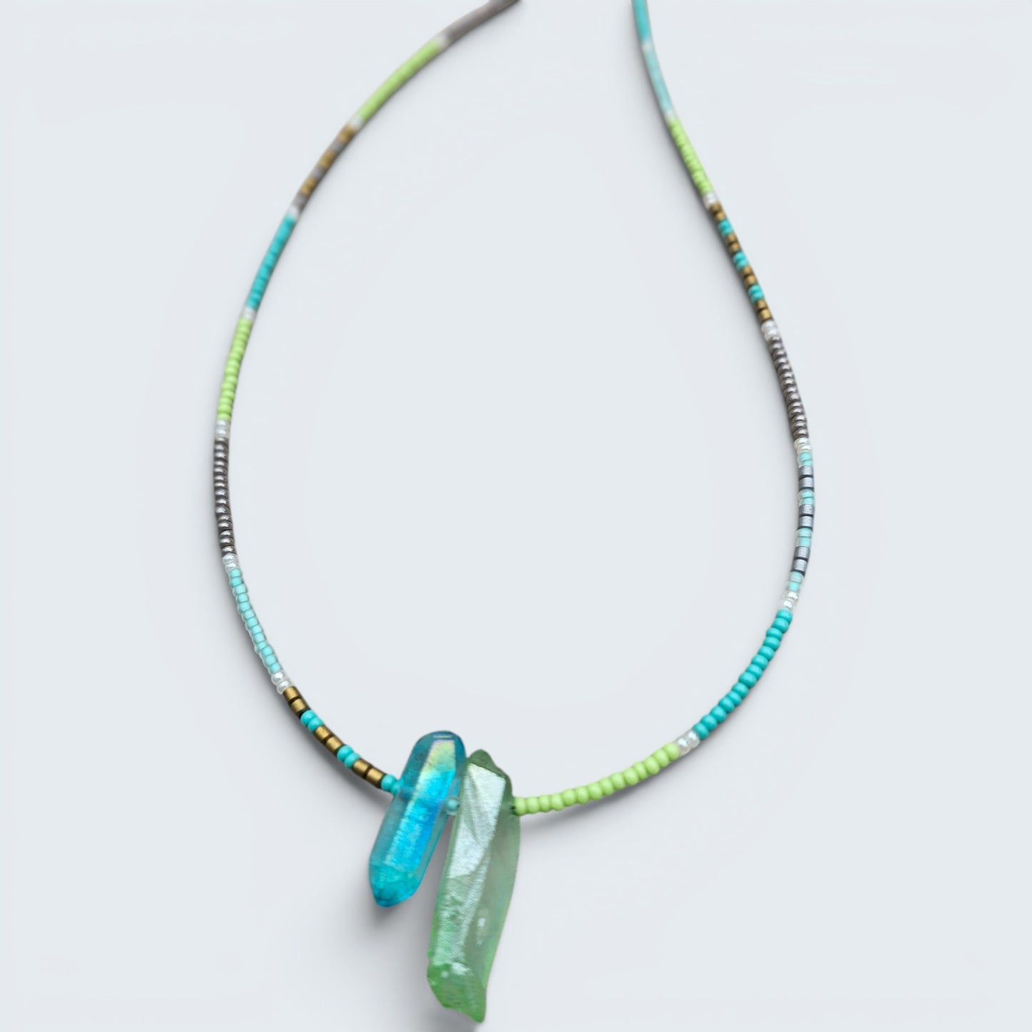 Beach Beauty Seed Bead Layering Necklace