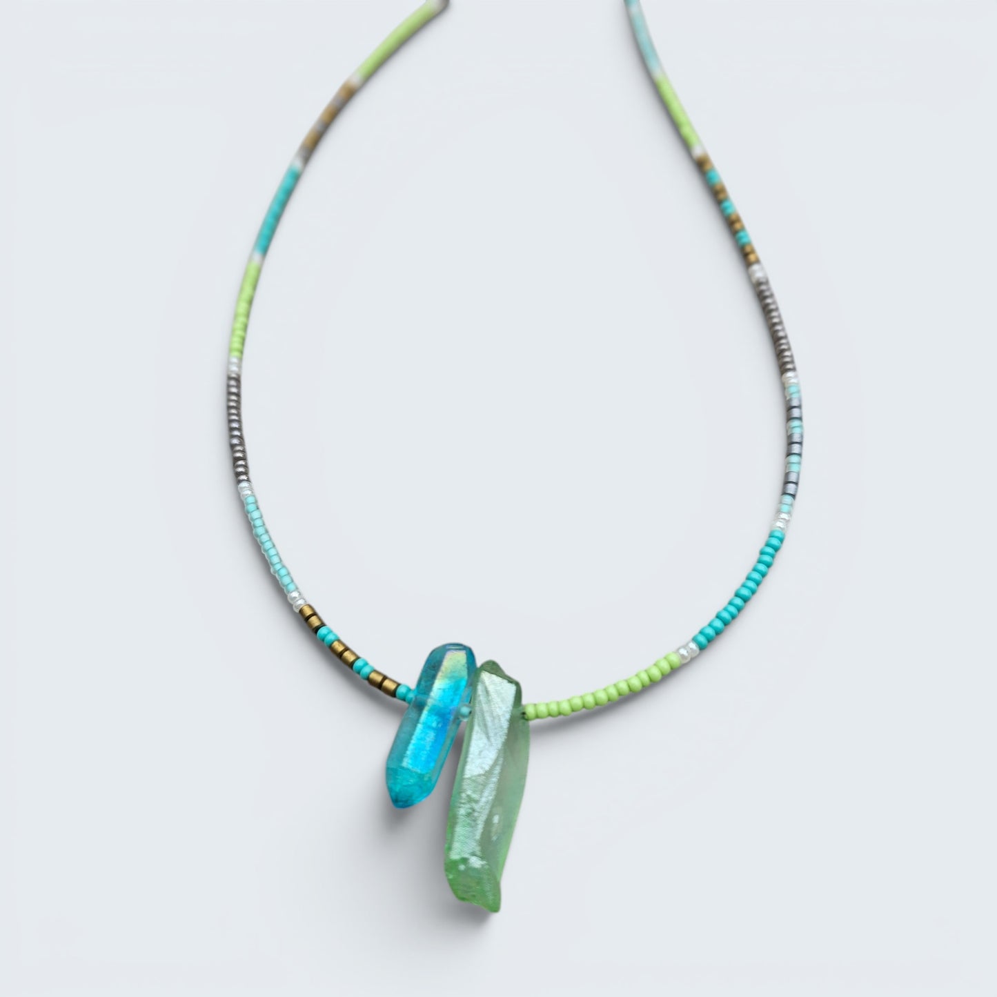 Beach Beauty Seed Bead Layering Necklace