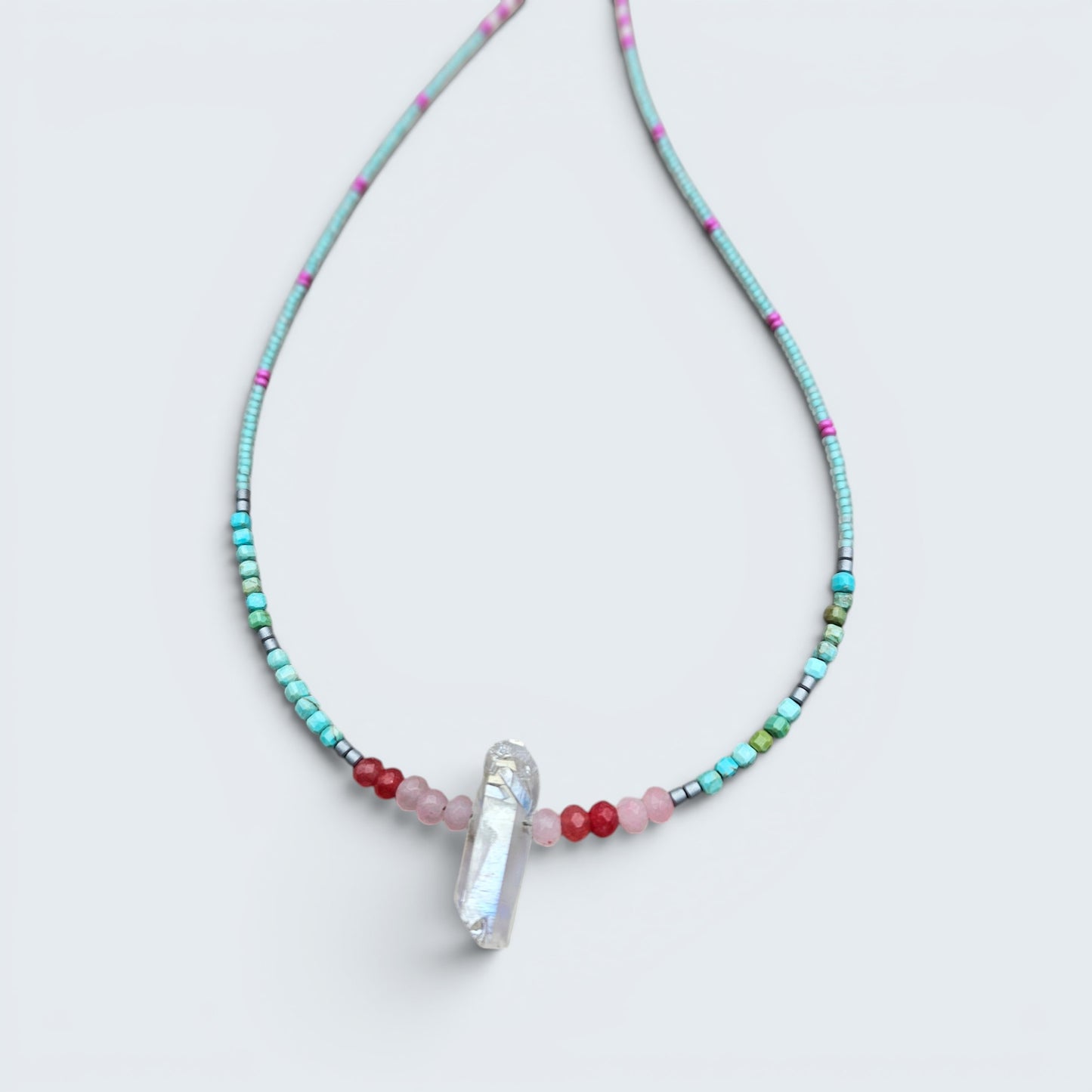 Beach Beauty Seed Bead Layering Necklace