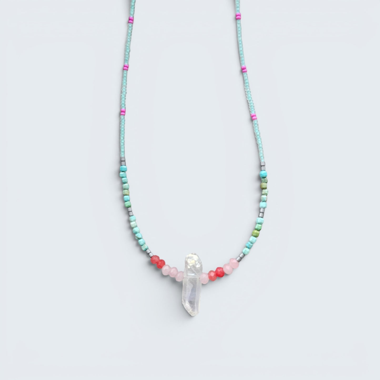 Beach Beauty Seed Bead Layering Necklace
