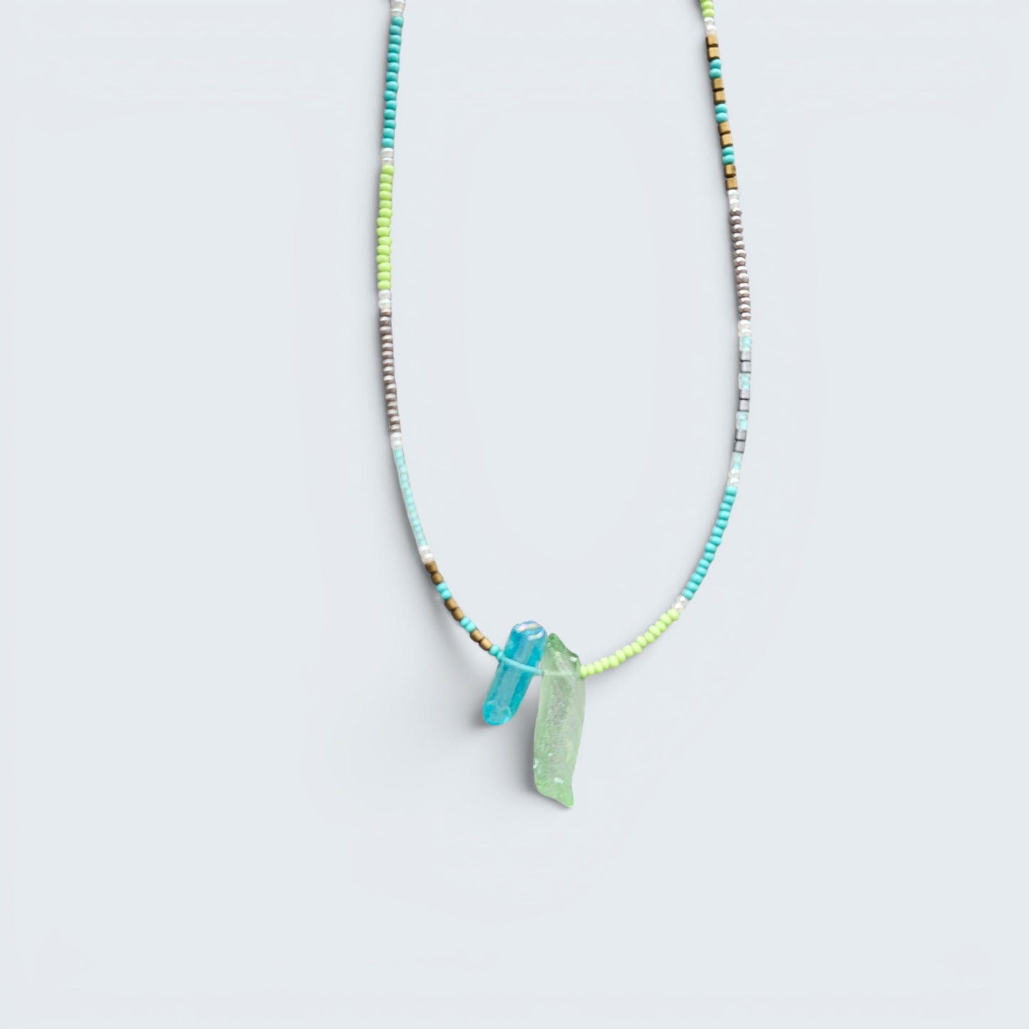 Beach Beauty Seed Bead Layering Necklace
