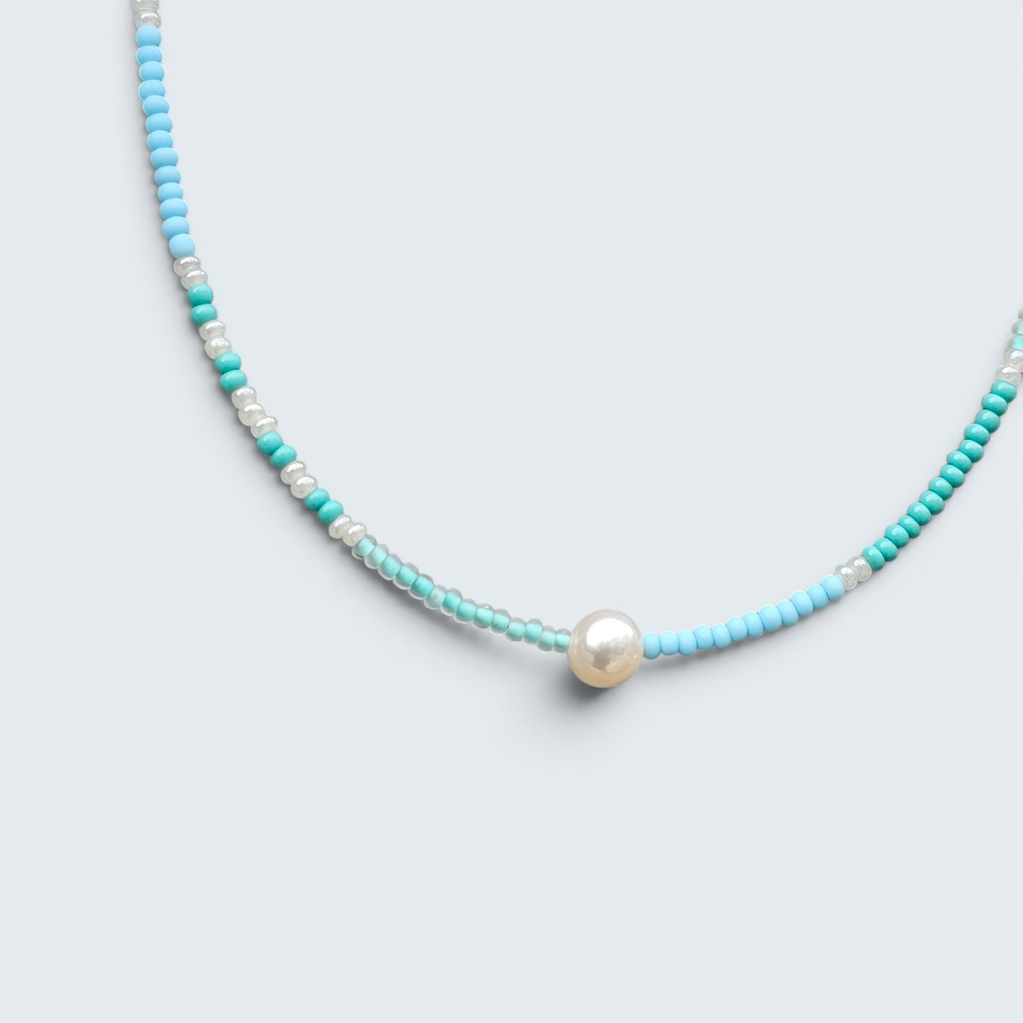 Beach Beauty Seed Bead Layering Necklace