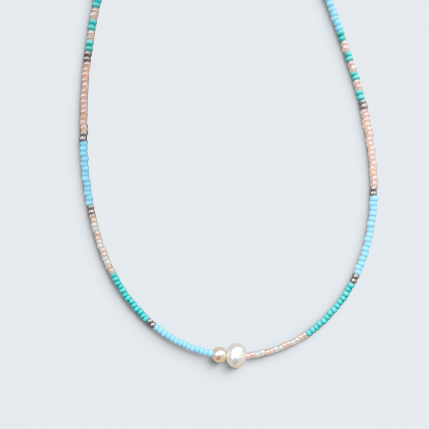 Beach Beauty Seed Bead Layering Necklace