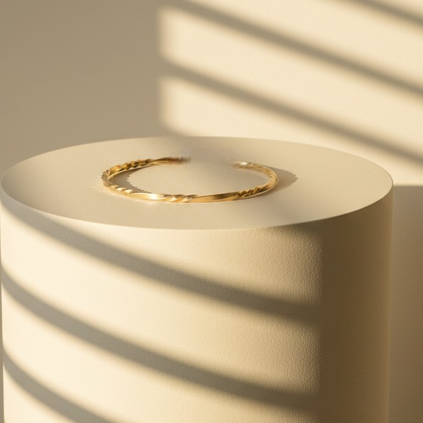 The Beach Grass Twist Cuff Bracelet