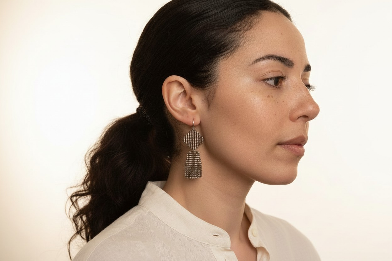 Riven Metals Copper Earrings