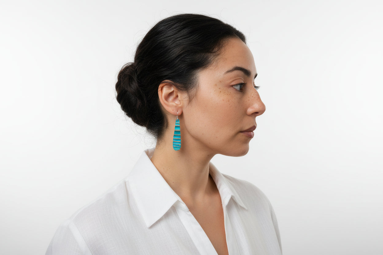 Ocean Treasure Patina | Midi Tear Drop Earring