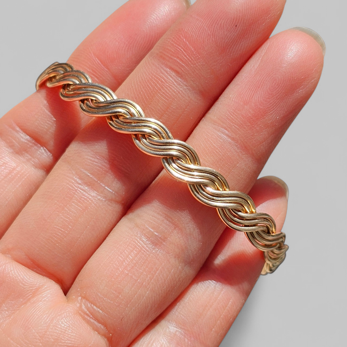 Goddess Braid Bronze Bracelet