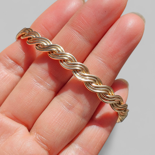 Goddess Braid Bronze Bracelet