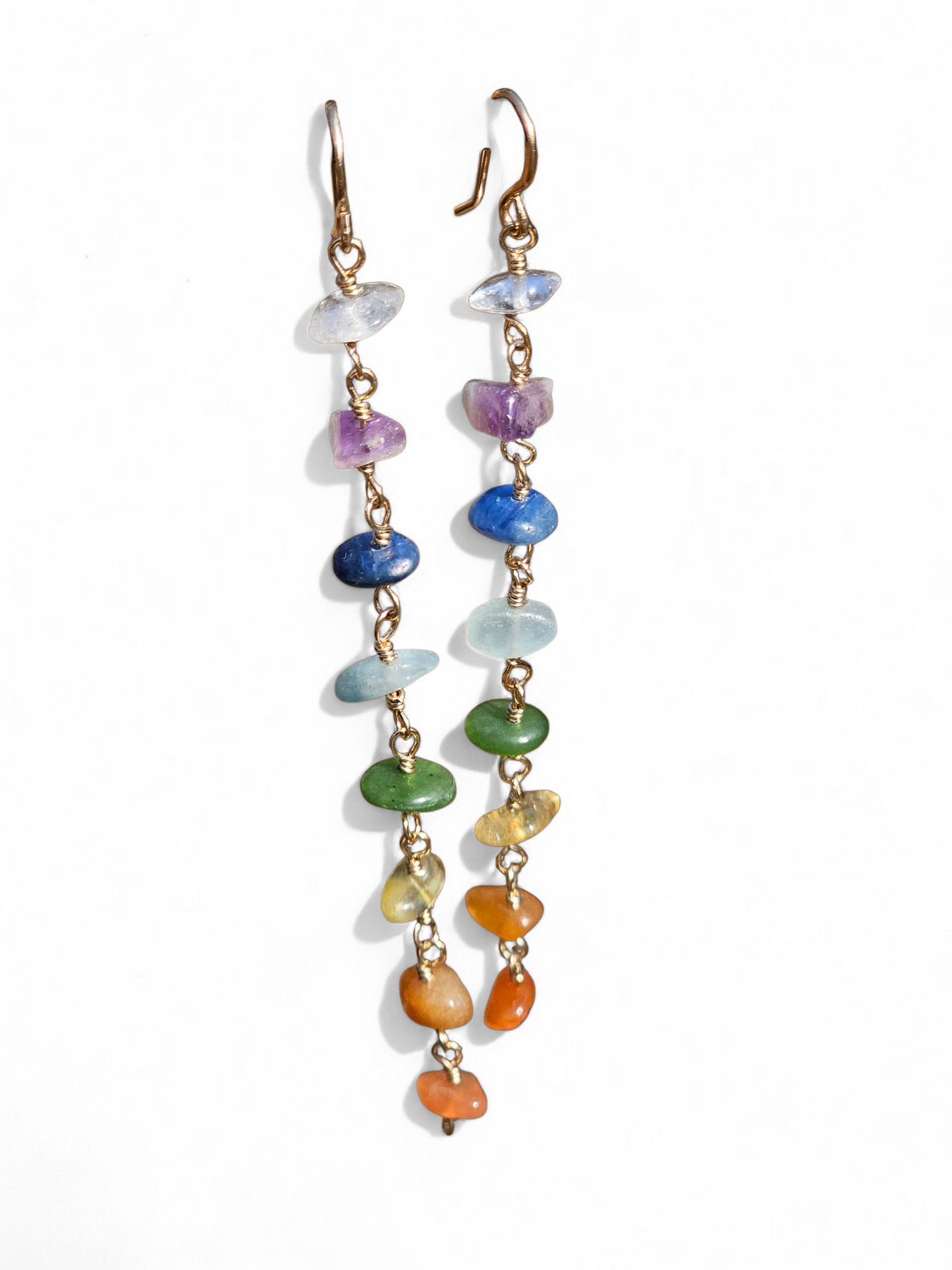 Aligned Chakra Rainbow Earrings