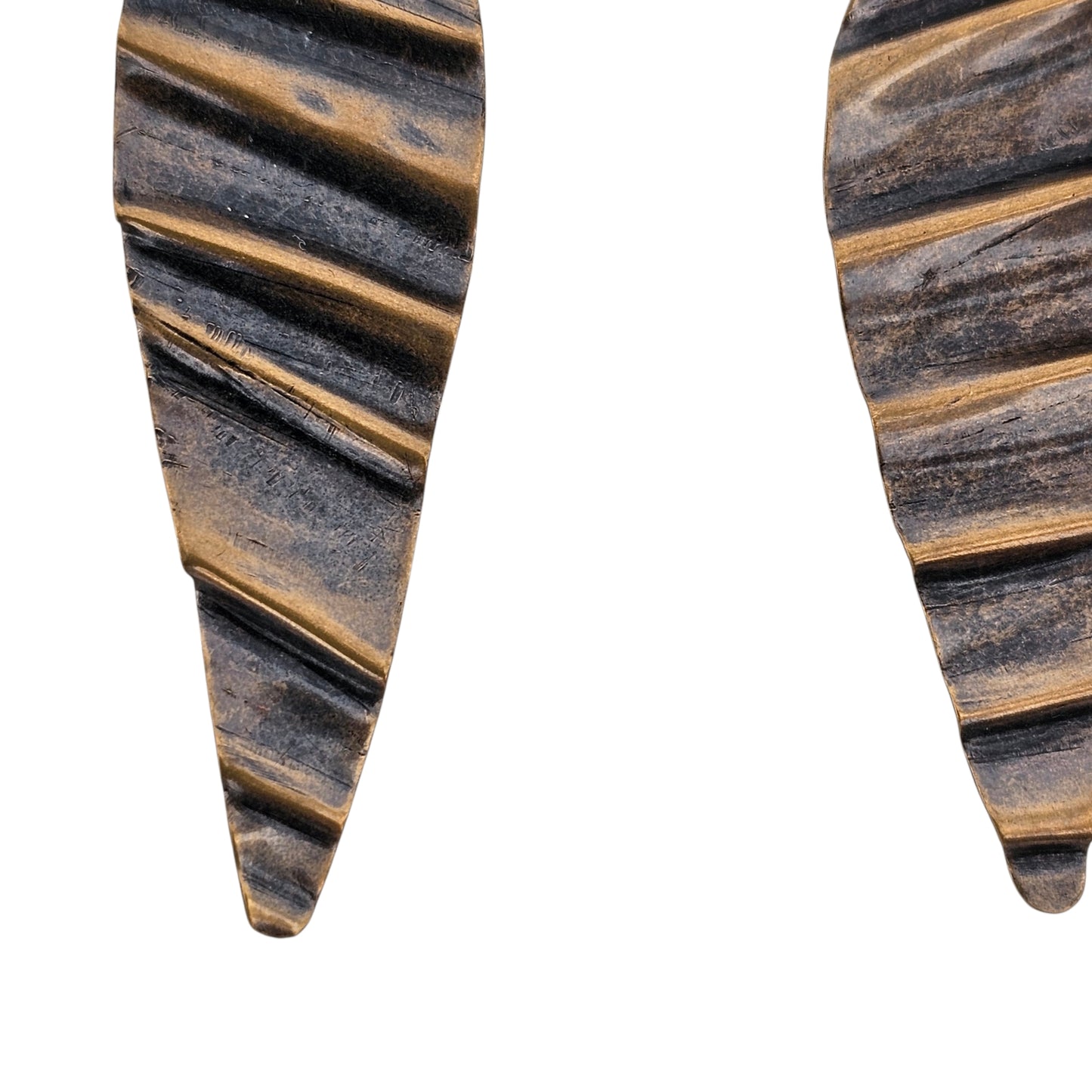 Tidal sands antique glossy patina earrings