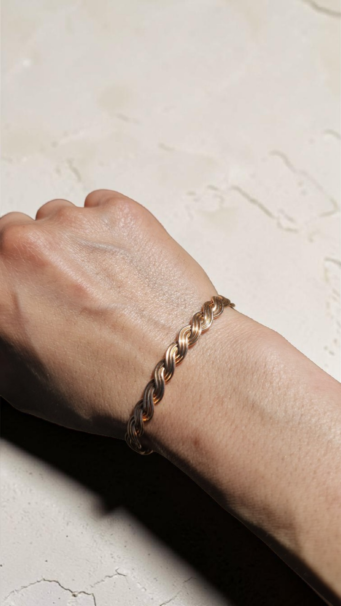 Goddess Braid Bronze Bracelet