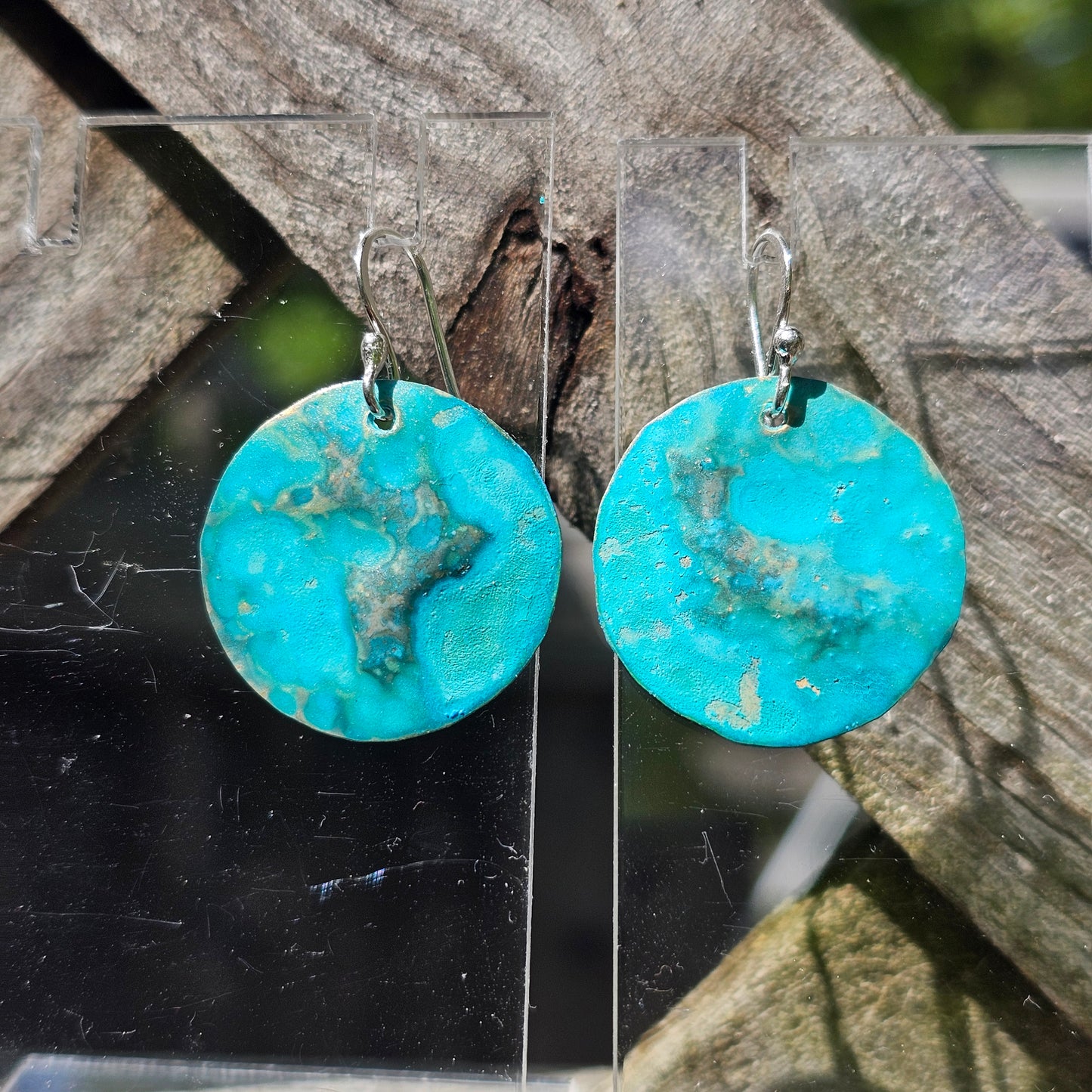 Tide Pool Patina Earrings