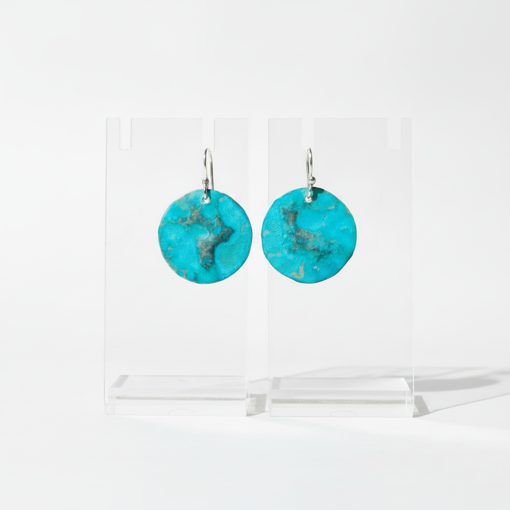 Tide Pool Patina Earrings