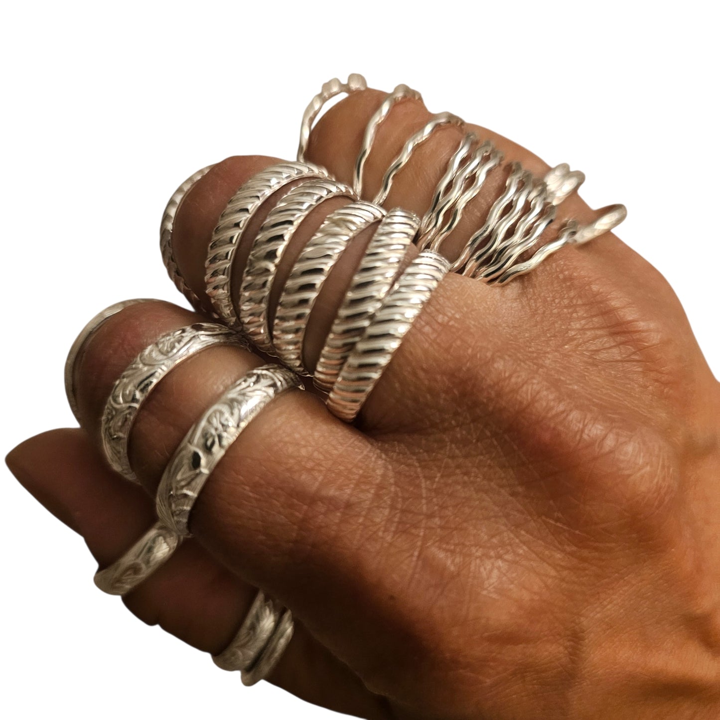 Sterling Silver Twisted Cable Band