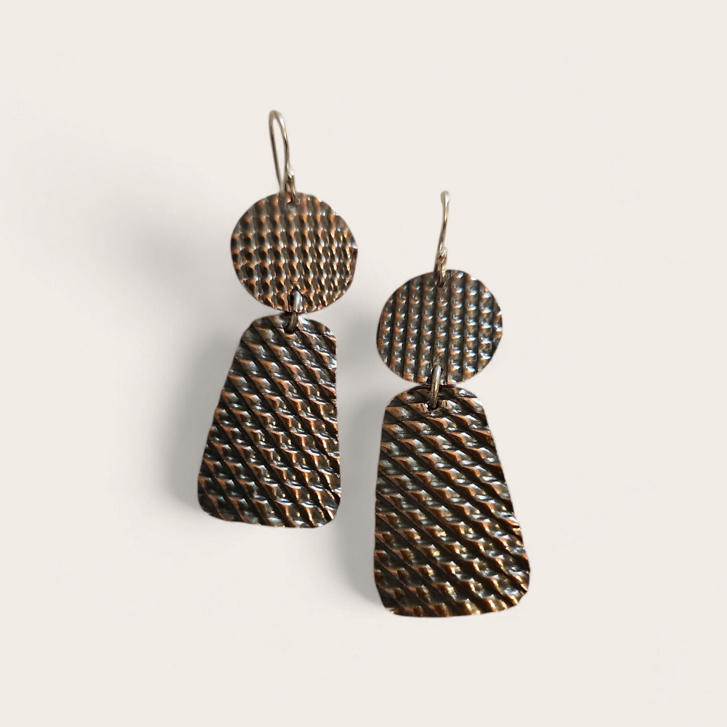 Riven Metals Copper Earrings