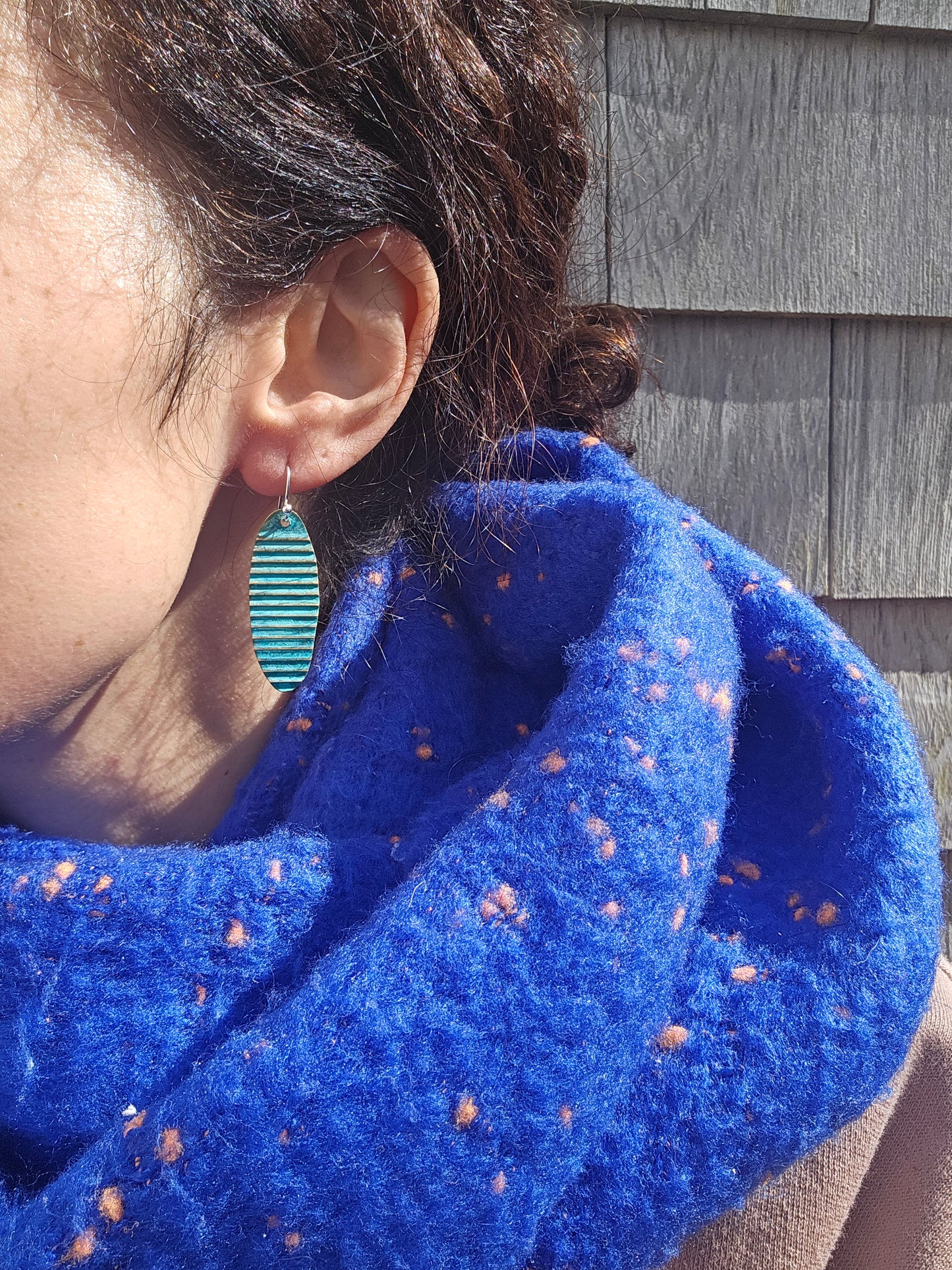 Marine Linea Patina Earrings