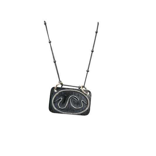 High Seas Crested Wave Sterling Silver Necklace