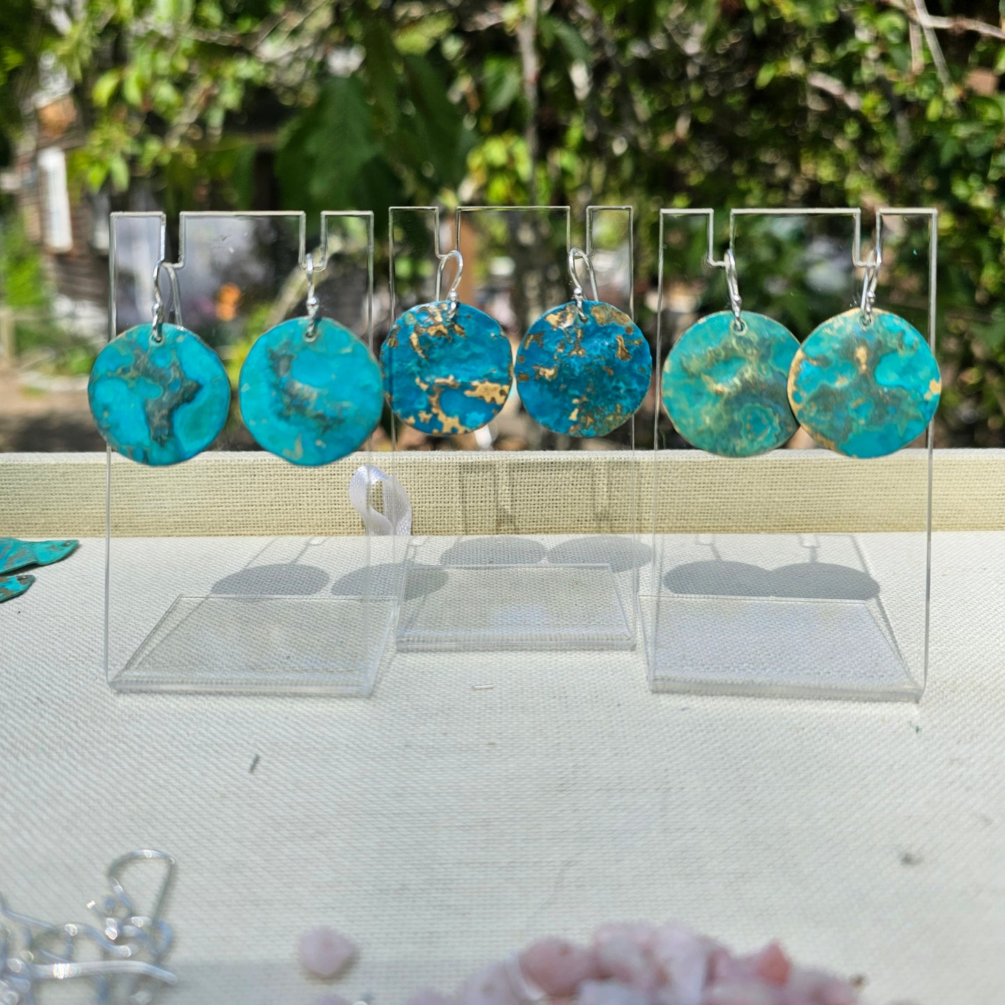 Tide Pool Patina Earrings