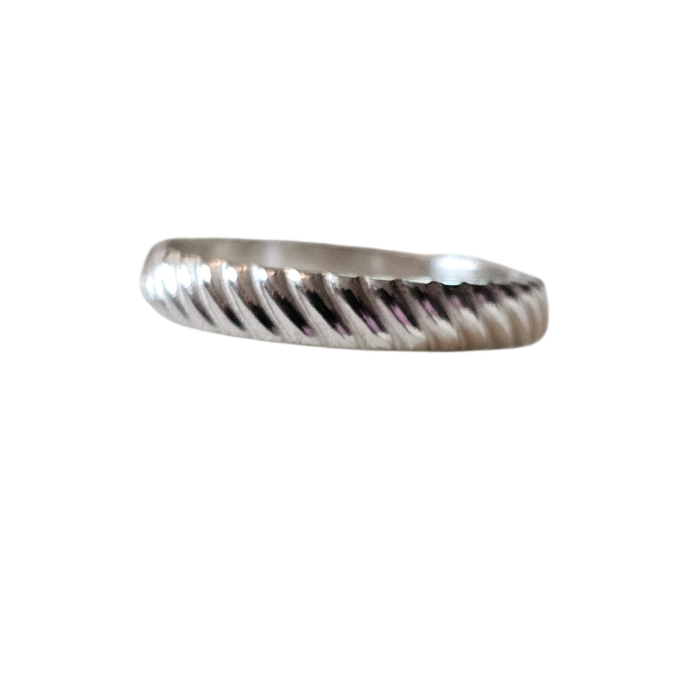 Sterling Silver Twisted Cable Band