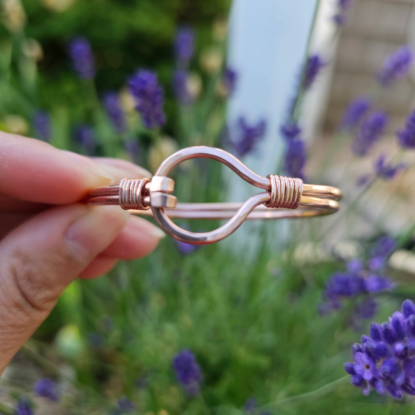 Cove Nautical Marine Hook Bracelet - Handcrafted Heavy Hammered Copper